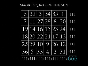 Magic Square of the Sun